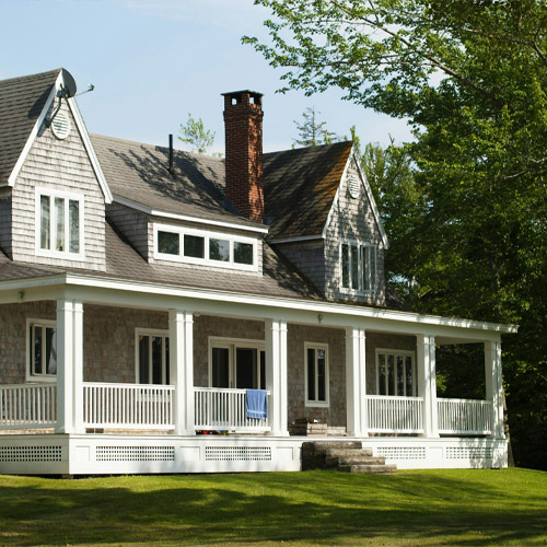 Home Exterior With Lush Lawn